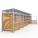 Площадка для сбора мусора Район на 5 контейнеров + КГГ