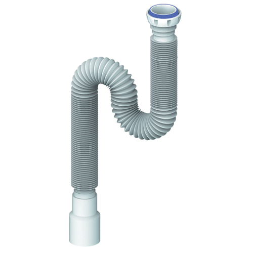 Гофра 1 1/4"*40/50 MD155-2 (1500 мм) с гайкой, плоская прокладка UNICORN