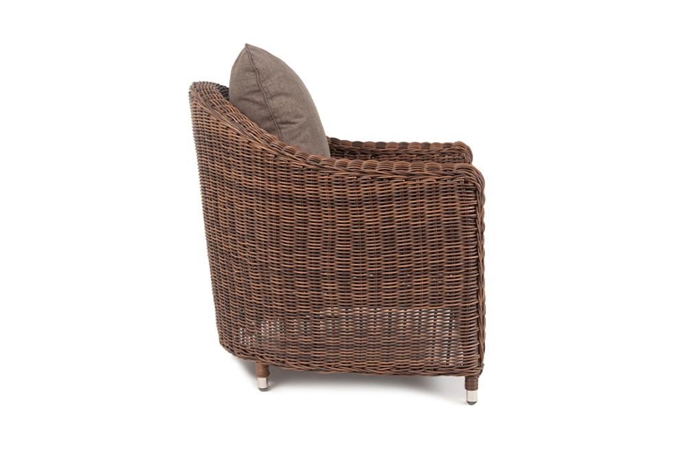 "Кон Панна" кресло из искусственного ротанга, цвет коричневый