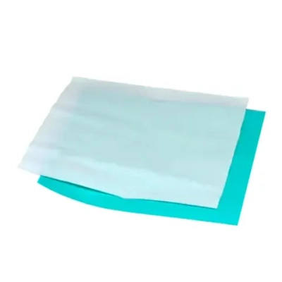 Бумага крепированная для стерилизации пар/газ стандартная Маркер 750х750 мм белая/зеленая 250 шт