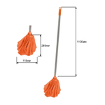 Швабра OfficeClean Professional, ручка 110 см, насадка "Юбка", микрофибра, 28х11 см