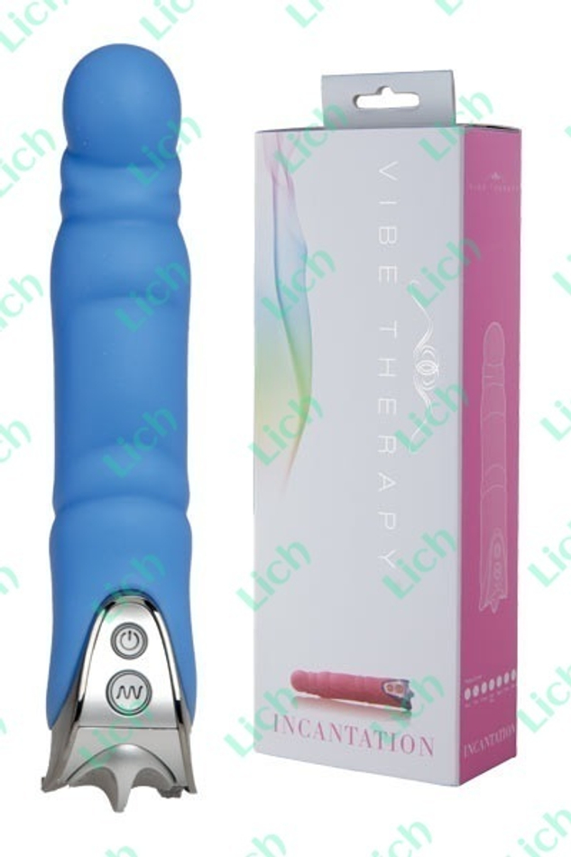 Голубой вибромассажер INCANATION из серии VIBE THERAPY