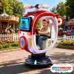 Качалка детская для игровой комнаты «Воздушный дозор» 1,4×0,77×1,7 м