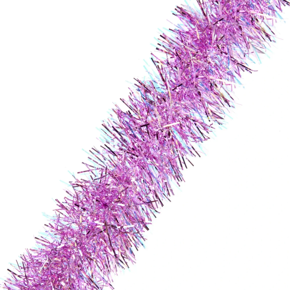 Мишура 2 м 9 см «Блестящий вечер», Розовый