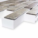 Клинкерная термопанель ППС Керамин Орегон 2 Серо-бежевый 1020х455 мм