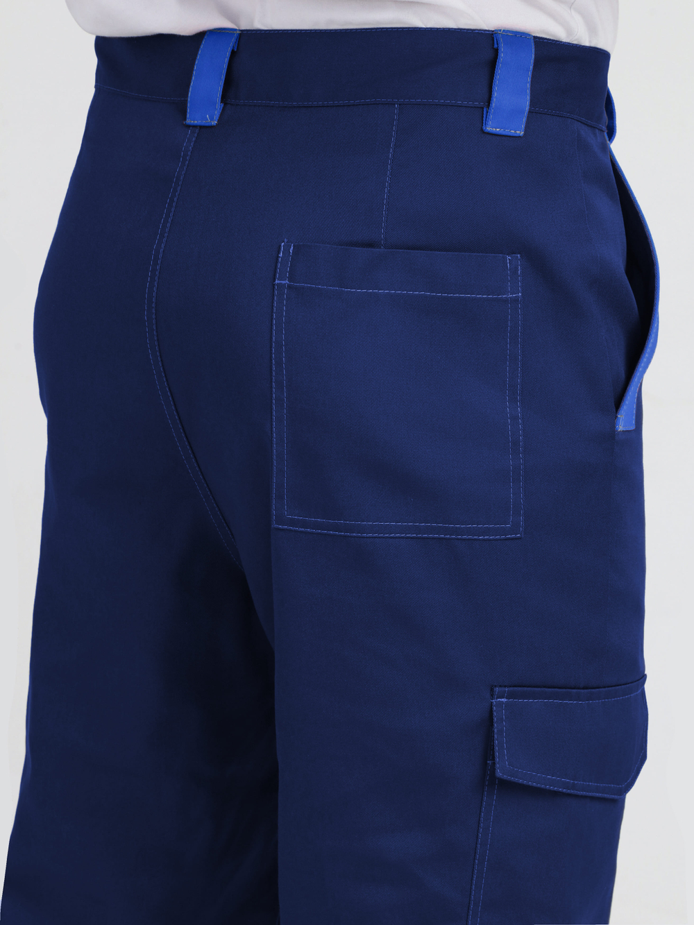 Костюм ProfLineBase-1 (тк.Твил,210) брюки, т.синий/черный/васильковый