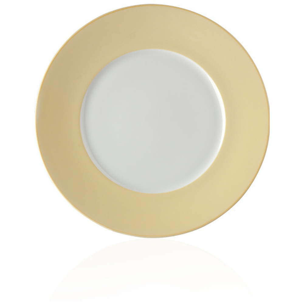 Тарелка закусочная Noritake Альта 22см желтый борт