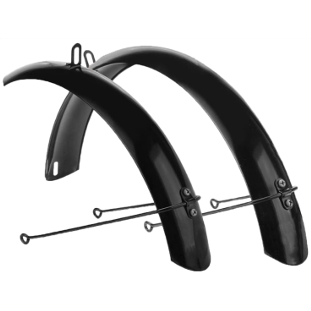 Комплект крыльев удлиненных 20",сталь, черный HN 20 black