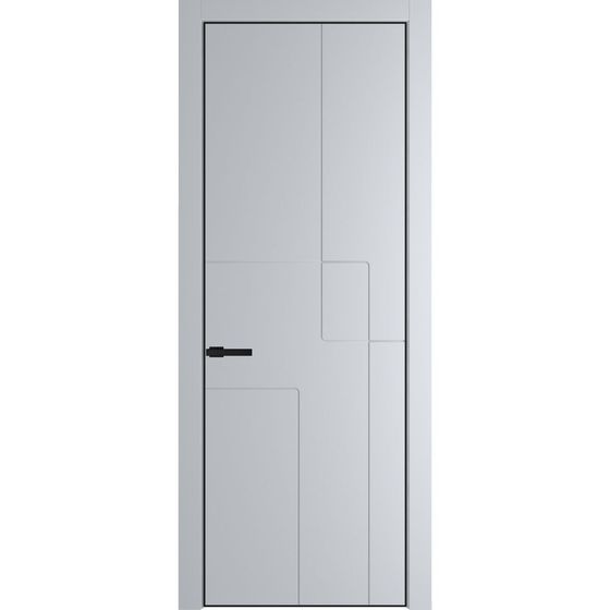 Фото межкомнатной двери эмаль Profil Doors 3PE лайт грей глухая кромка чёрная