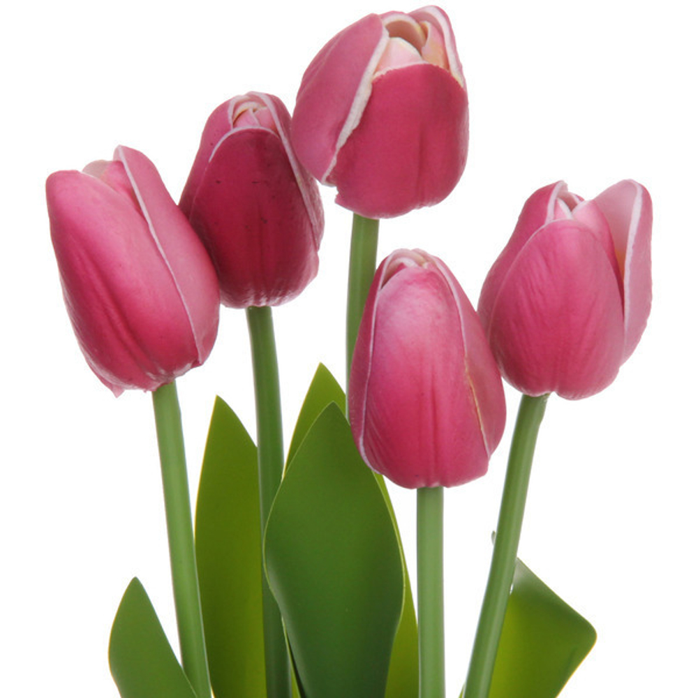 Цветочная композиция «Весенняя рапсодия» 10*26см Тюльпаны фиолетовые