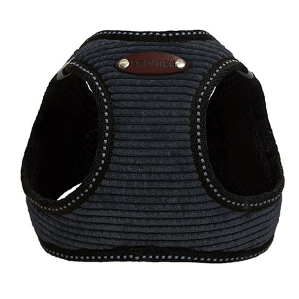 Сайвал 463.021.07 Шлейка-жилет "Вельвет" №1 XXS черная обхват груди 18-23см