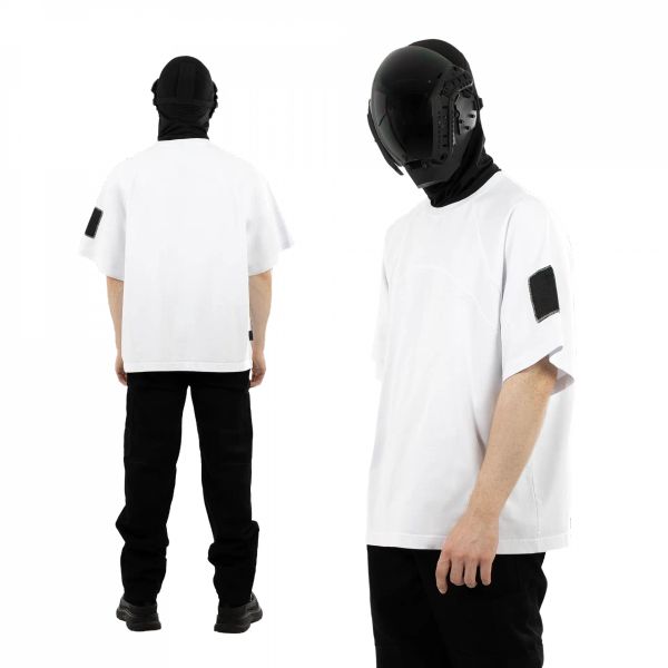 Футболка «Waveform» Raglan Kimono белая - фото 2
