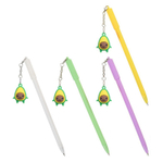 Ручка шариковая, масляная, Basir, синие чернила, серия "Авокадо", с брелоком, 30 шт