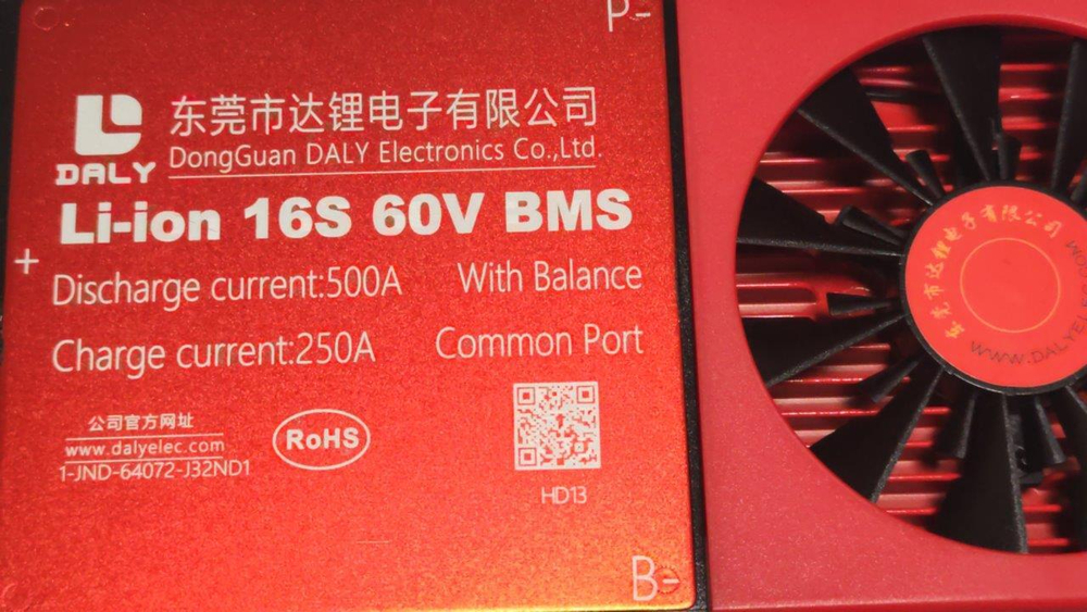 Плата контроля BMS Li-ion 16S 60V 500A
