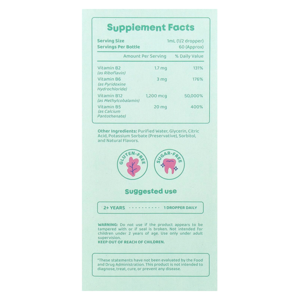 JoySpring, Burst B12, комплекс витаминов группы B, 60 мл (2 жидк. унции)