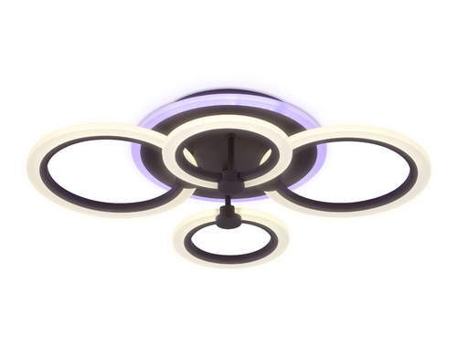 Потолочный светодиодный светильник с пультом FA526/4 CF кофе 81W 620*440*120 (ПДУ РАДИО 2.4)