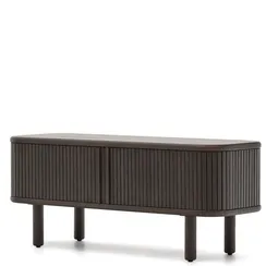 Mailen Тумба под ТВ с 2 дверцами из ясеневого шпона темной отделки 120 х 50 см