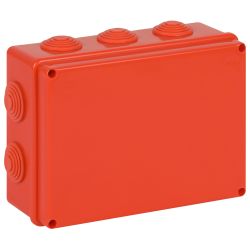 Распаячная коробка ЭРА KORv-190-140-70-10g-OR-FR ОП огнестойкая 190х140х70мм оранжевая с гермовводами 10 вх. IP55