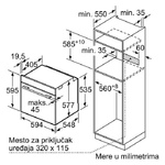 Встраиваемый духовой шкаф Bosch HSG636BB1, черный