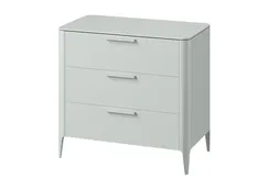Комод Type oak 3 ящика ширина 90 см (светло-серый)