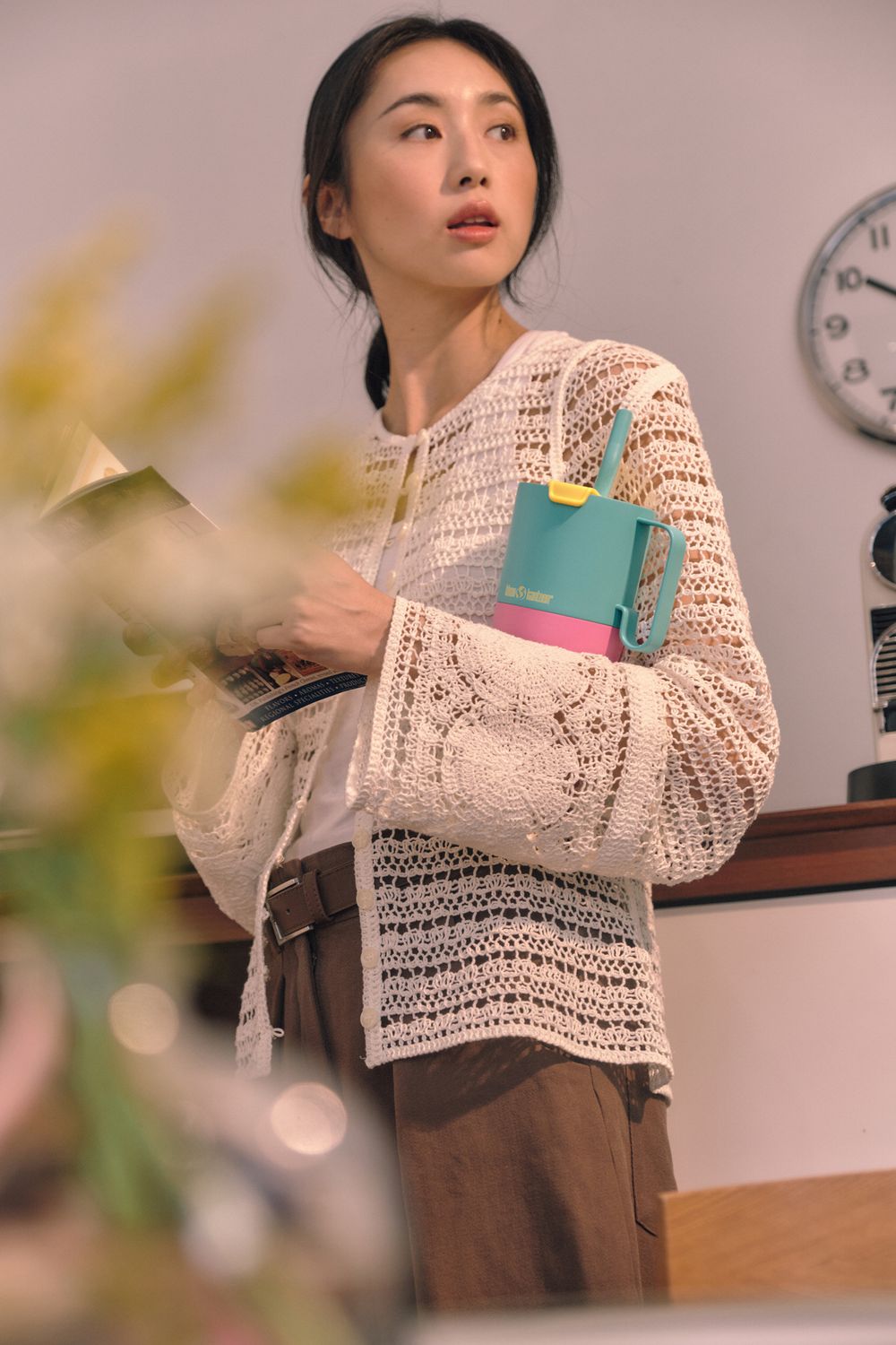 Термостакан Klean Kanteen Rise Tumbler 26oz Straw Lid (770 мл) Turquoise Kaleidoscope