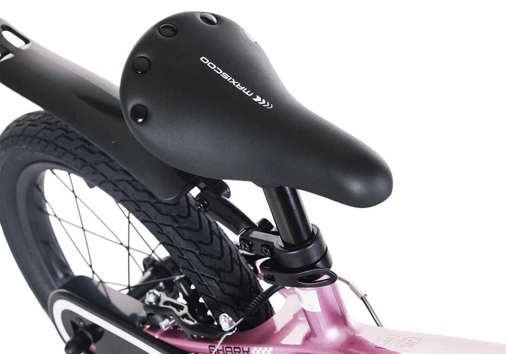 Велосипед 16" Maxiscoo SHARK Sport Розовый Жемчуг (2025)