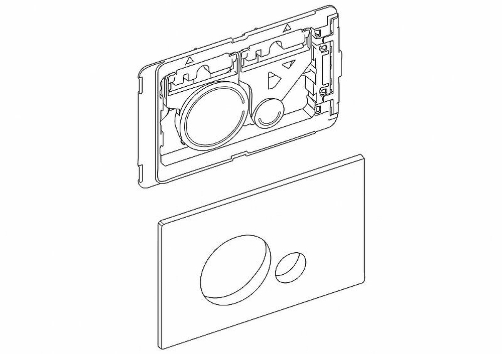 Клавиша смыва BelBagno Sfera BB015-SR-CHROME Хром глянцевый