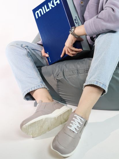 1101 Женские кеды(Темно-бежевый)