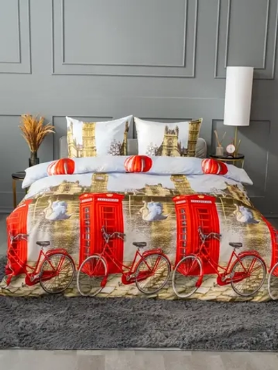 Постельное белье Евро полисатин Павлайн Лондон (Биг бен)