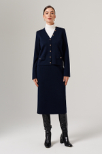 4865 Юбка женская (синий)