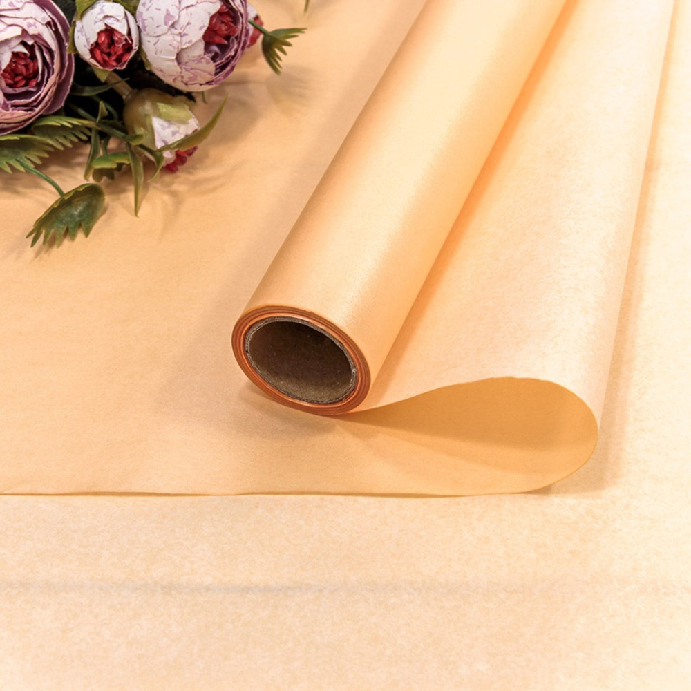 Бумага В рулоне "Тишью" 50 см х 10 м Водостойкая (Оранжевый)