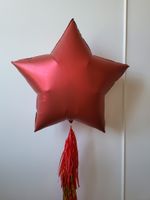 G Шар Звезда 36'' / 91 см Рубиновый Сатин (БГ-150)