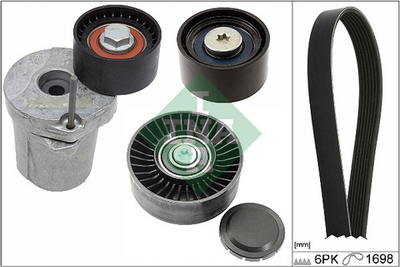 INA - 529036910-INA - V-ribbed Belt Set