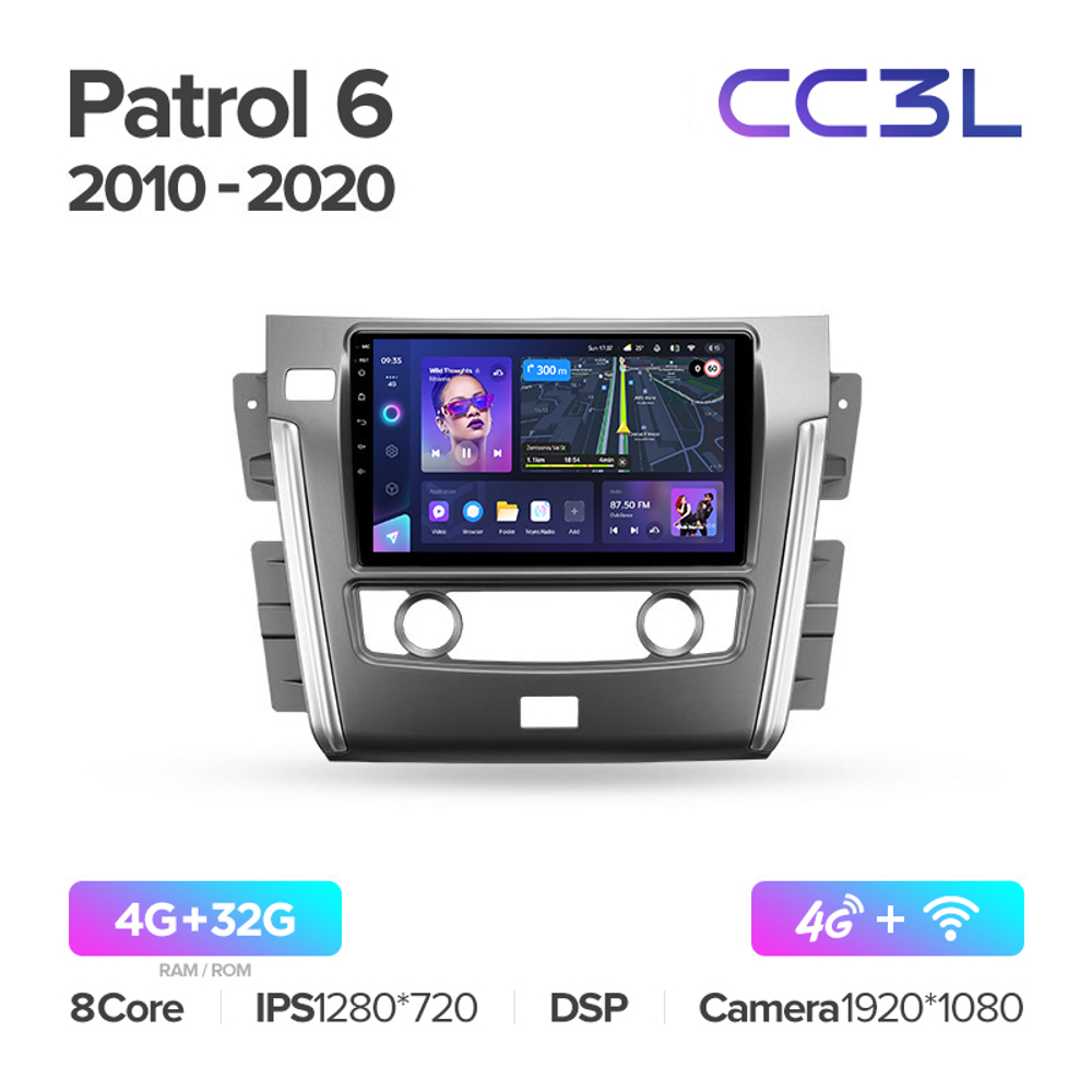 Teyes CC3L 10,2"для Nissan Patrol 2010-2020