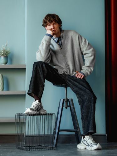 Черные джинсы Laine из микровельвета