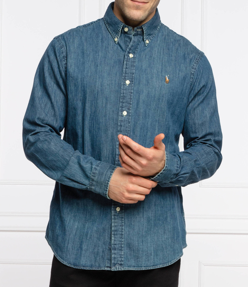 рубашка POLO RALPH LAUREN - голубой(710792043)