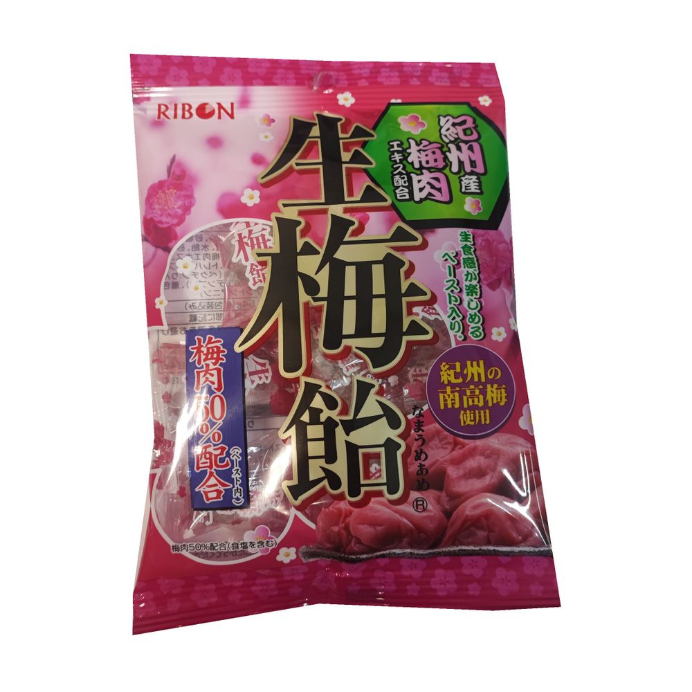 Карамель со вкусом японской сливы с начинкой Ribon, 54 гр