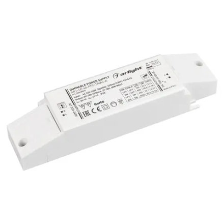 Блок питания ARJ-SP-40-PFC-TRIAC-INS (40W, 27-38V, 0.7-1.05A) (Arlight, IP20 Пластик, 5 лет) 028185(1)