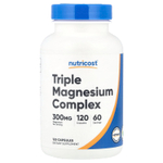 Nutricost, Комплекс тройного магния, 120 капсул (150 мг на капсулу)