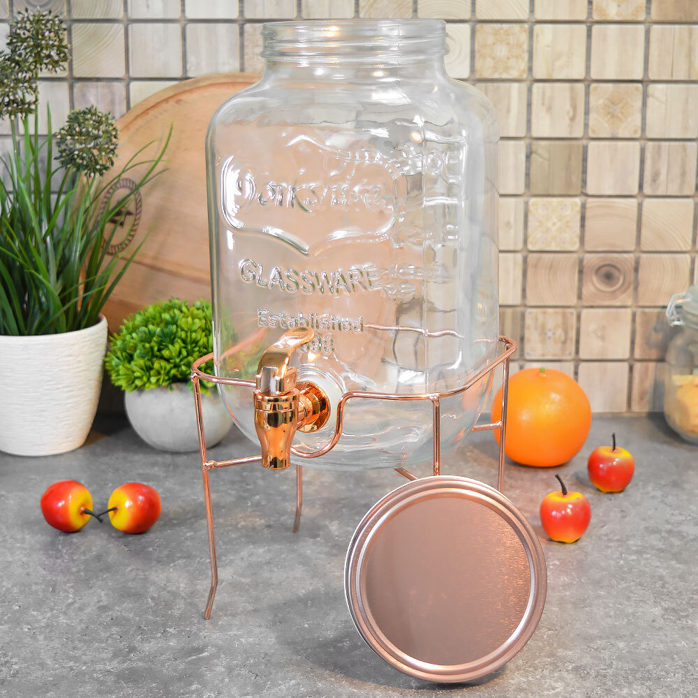 Диспенсер для напитков 4л на металлической подставке