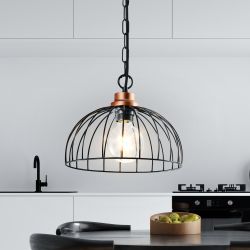 Светильник подвесной (подвес) Rivoli Agarola 1018-106 1 х Е27 40 Вт лофт - кантри | Rivoli