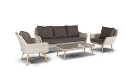 "Прованс" лаунж-зона плетеная из искусственного ротанга, цвет бежевый