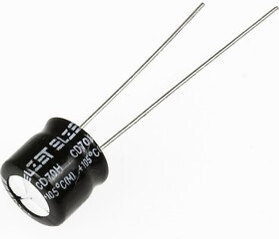 Конденсатор электролитический мини 1мкФ 50в 105°С SK / 5x7 / Capxon