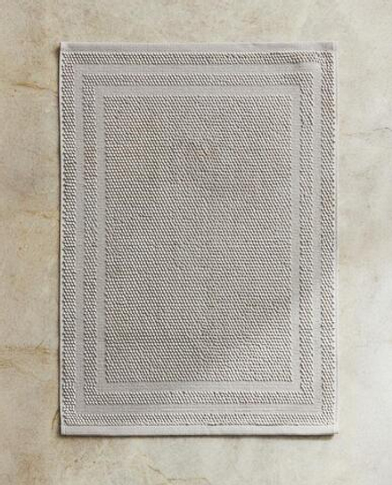 ZARA HOME КОВРИК ДЛЯ ВАННОЙ ИЗ ХЛОПКА С АНТИСКОЛЬЗЯЩЕЙ ПОВЕРХНОСТЬЮ, СЕРЫЙ