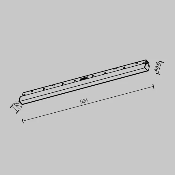 Трековый светильник Базис / Basis Exility 2700K 24Вт 120° Technical tr030-2-24w2.7k-b