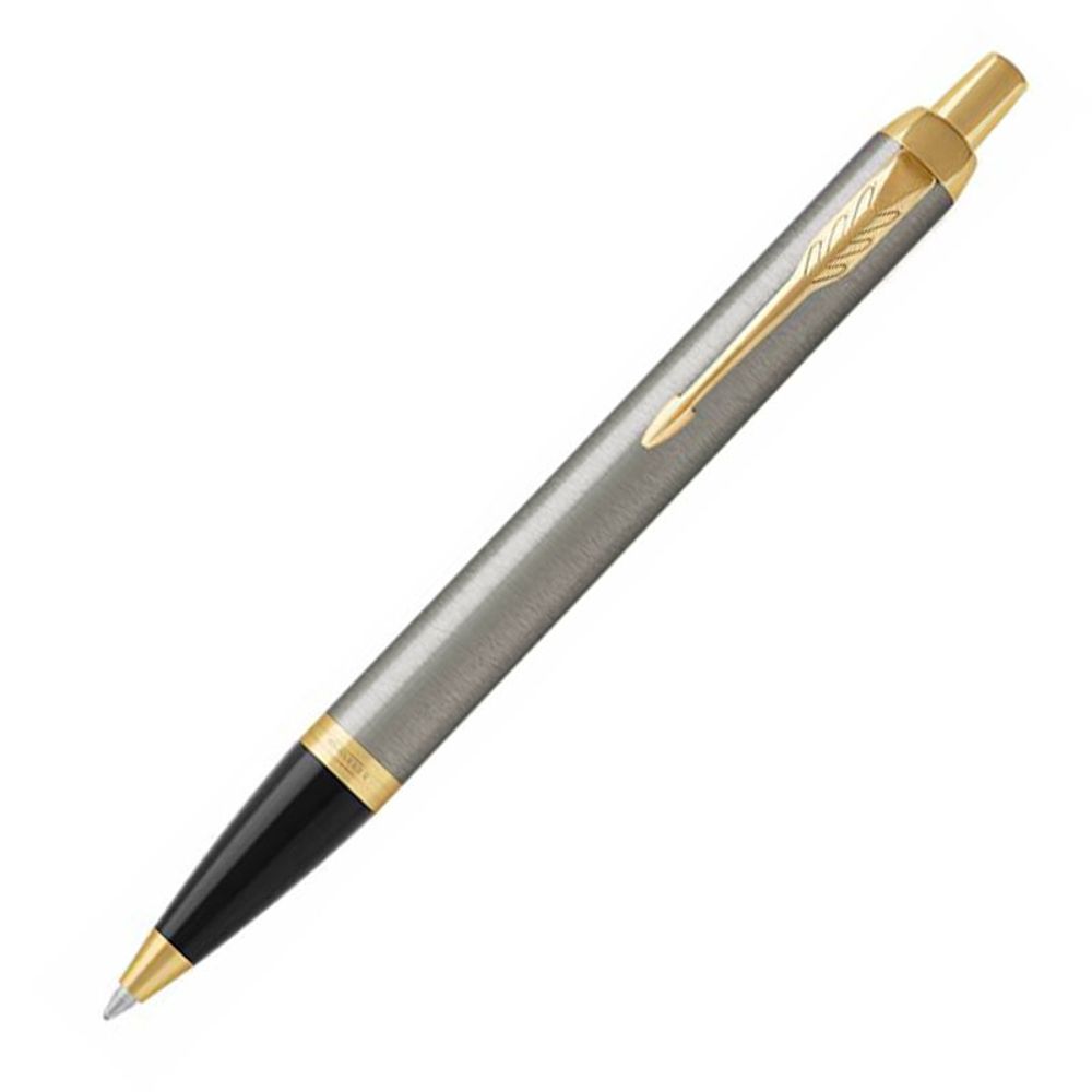 Шариковая ручка Parker IM Core K321 Brushed Metal GT Mblue (1931670)