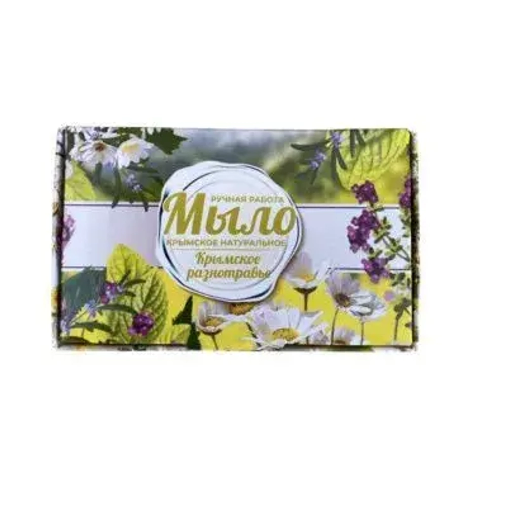Мыло крымское натуральное. Ручная работа. «Крымское разнотравье» Сделано в Крыму.