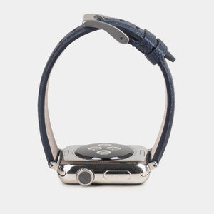 Ремешок для Apple Watch 44/45/46 mm из кожи козы, синего цвета