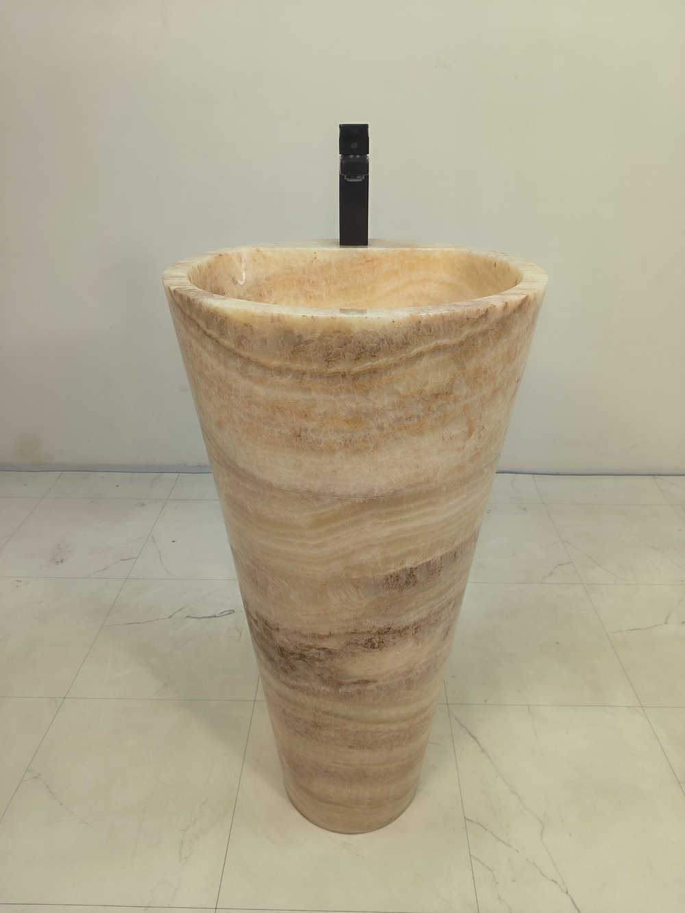 Раковина напольная из оникса Yellow ON-61357 (45*45*90)