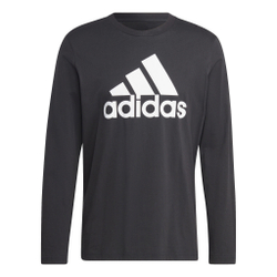 Мужское теннисное поло adidas Essentials Long-Sleeve Top Long Sleeve Men - Black, White